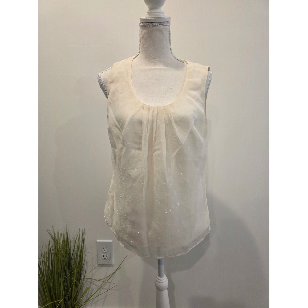 🥳 5/$25 BUNDLE Merona 2011 Women's Size Medium‎ Sleeveless Glitter Accent Top